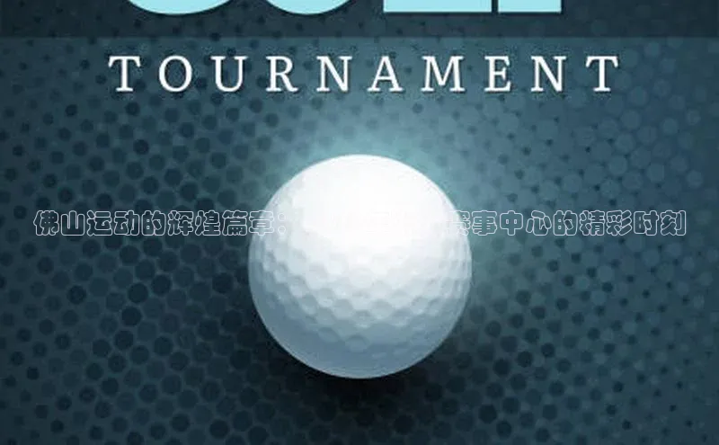 佛山运动的辉煌篇章：2023年游泳赛事中心的精彩时刻